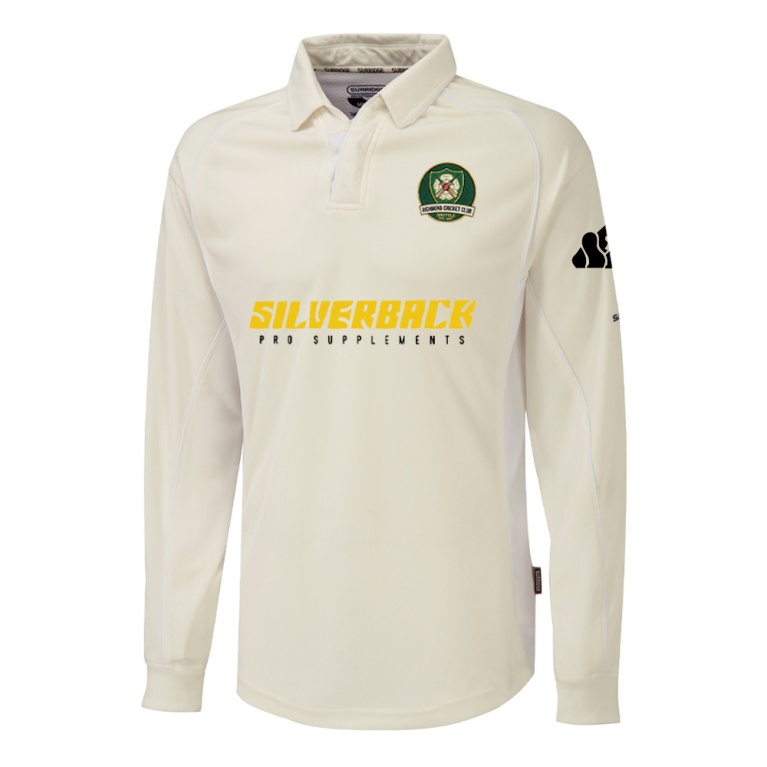 Richmond CC - Premier Long Sleeve Shirt - White Trim - Unisex Fit