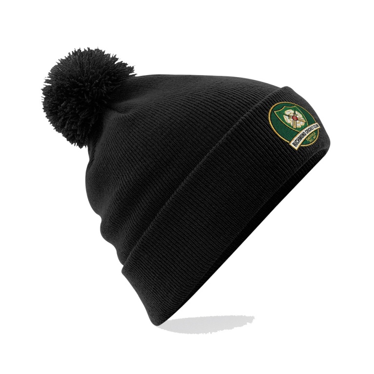 Richmond CC - Original Pom Pom Beanie - Black